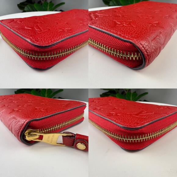 💎✨Authentic Louis Vuitton Zippy Wallet in red Monogram Empreinte leather - Picture 2 of 6